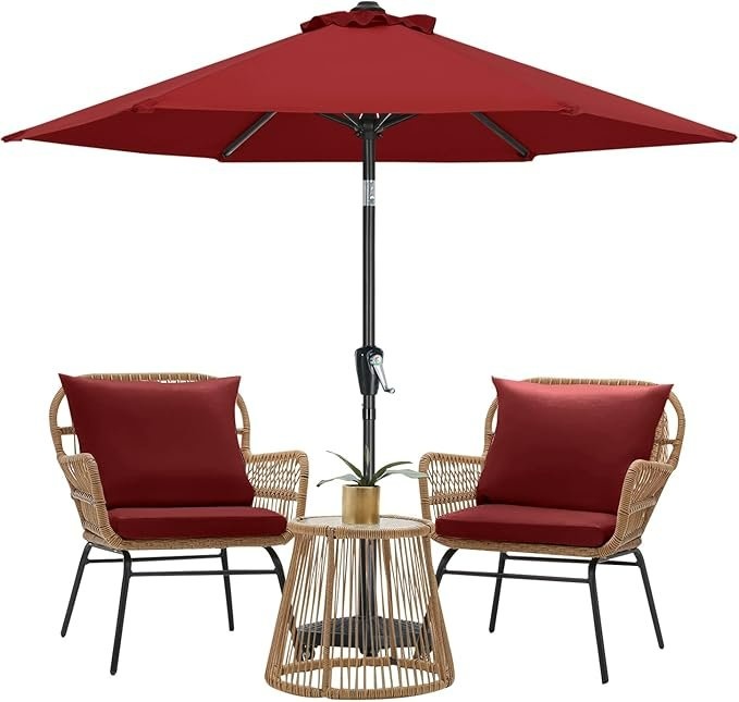 MASTERCANOPY Patio Umbrella (7.5ft, Burgundy) - Open Box - photo 3