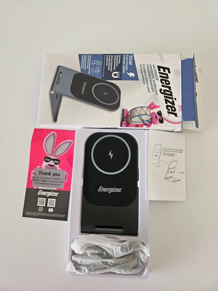 Energizer 15W Magnetic Wireless Charging Stand (WCP102) - photo 2
