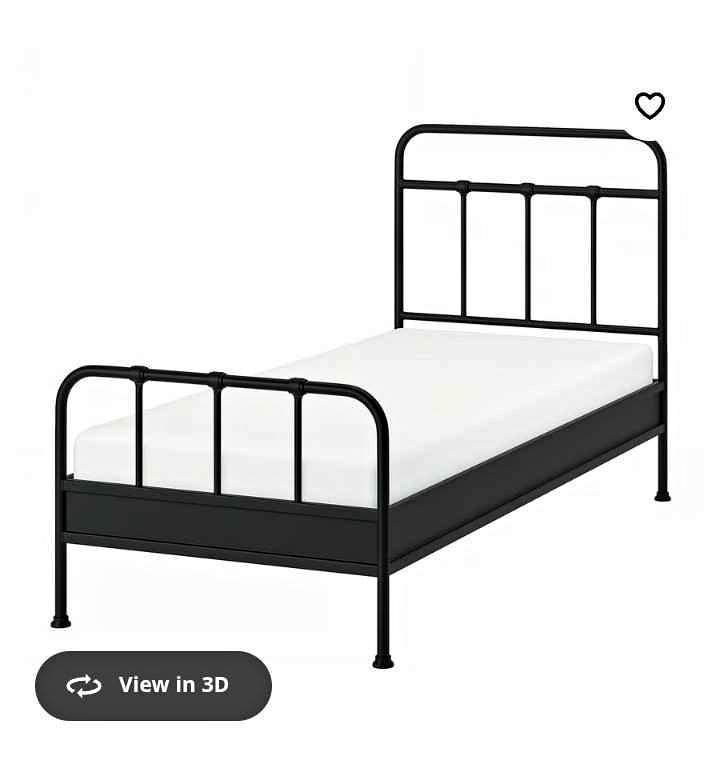 Black Metal Frame Bed