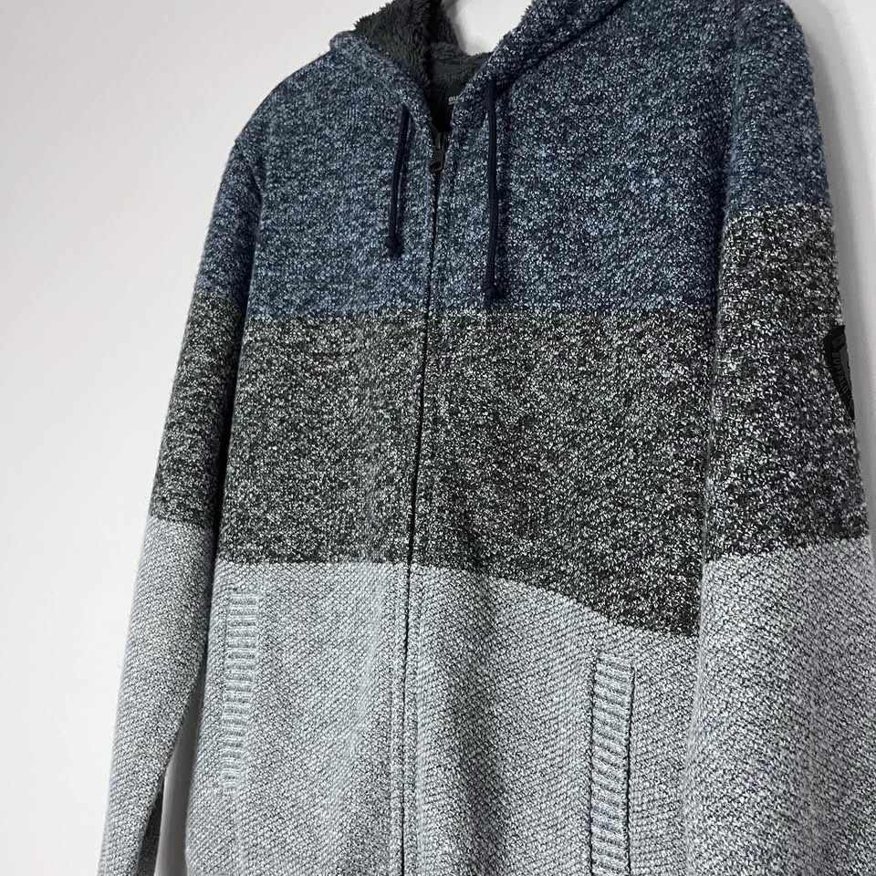 Men’s Buffalo David Full Zip Faux Fur Sweater - photo 2