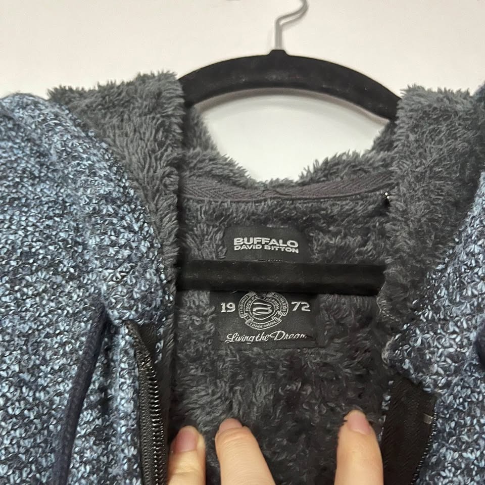 Men’s Buffalo David Full Zip Faux Fur Sweater - photo 4