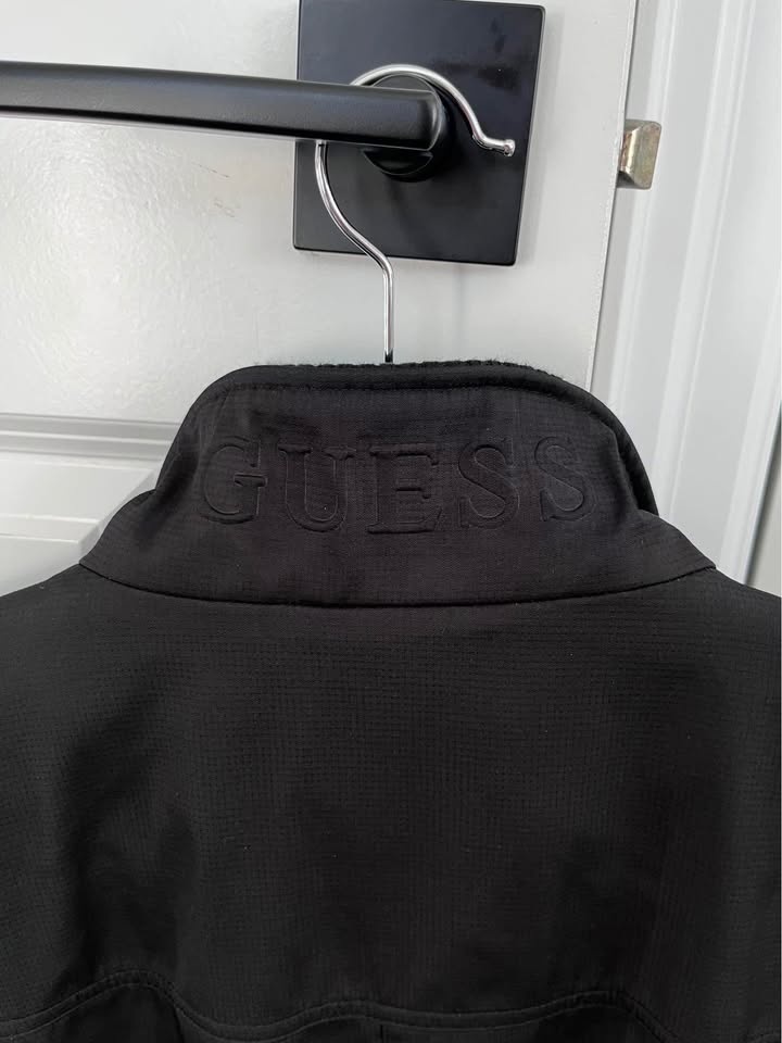 Mens Black Guess Bomber Jacket - photo 4