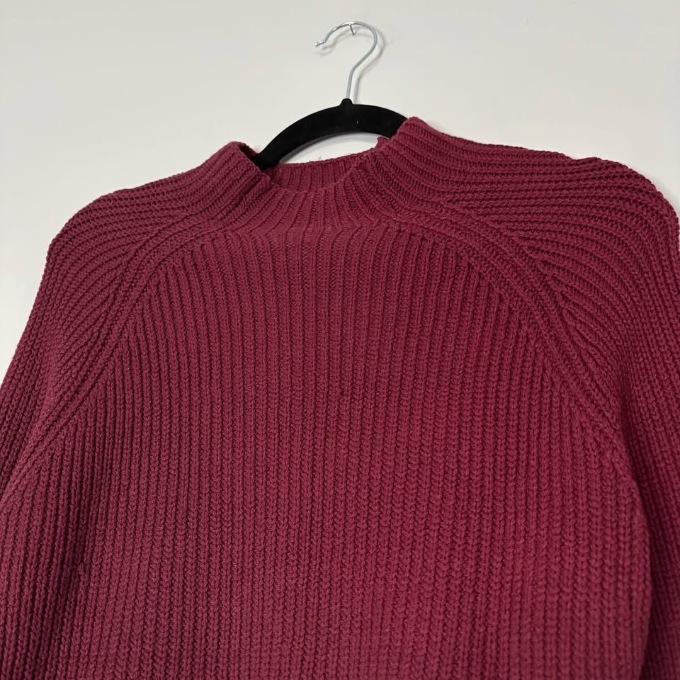 New Hollister Maroon Cropped Sweater - photo 2