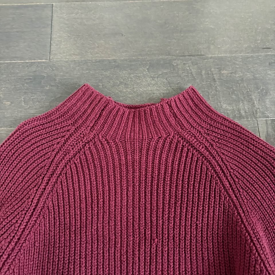 New Hollister Maroon Cropped Sweater - photo 4