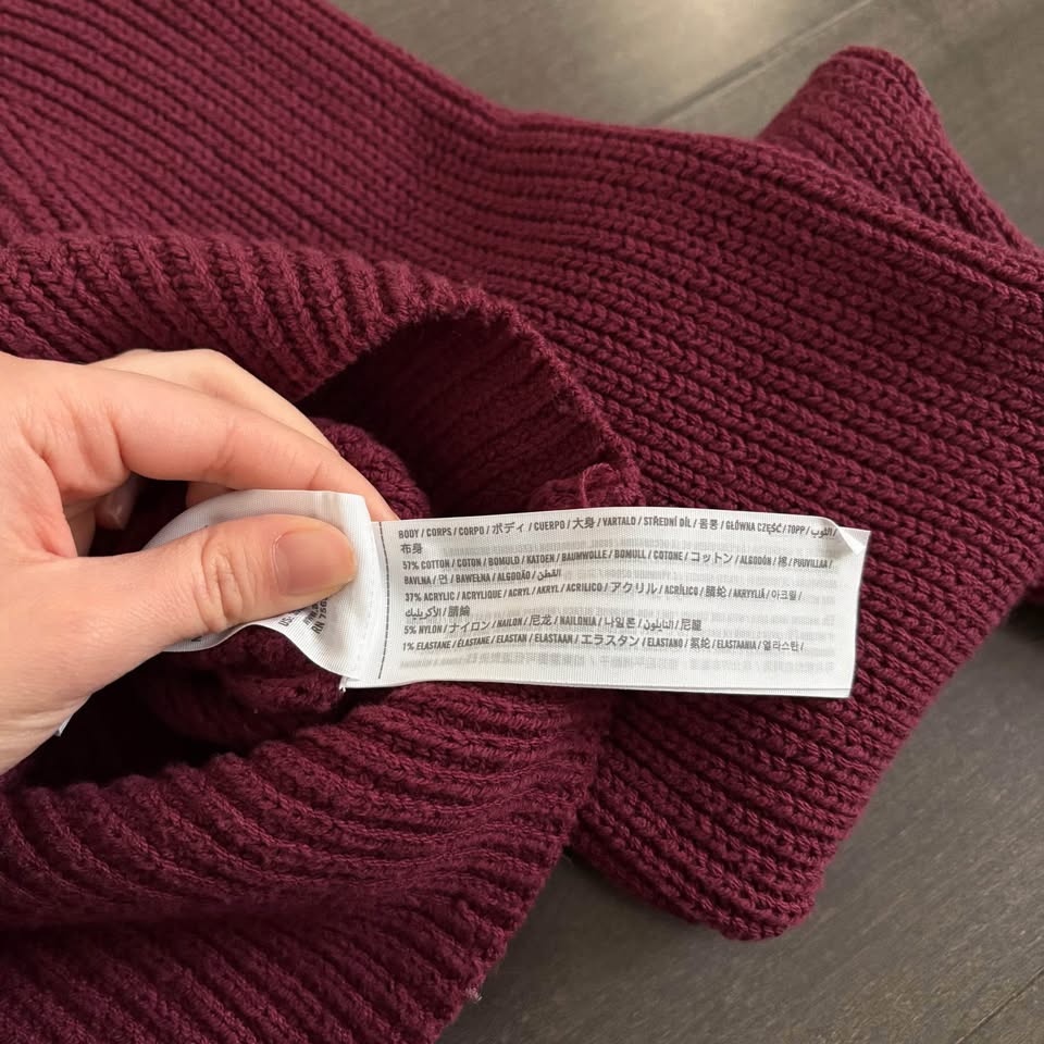New Hollister Maroon Cropped Sweater - photo 5