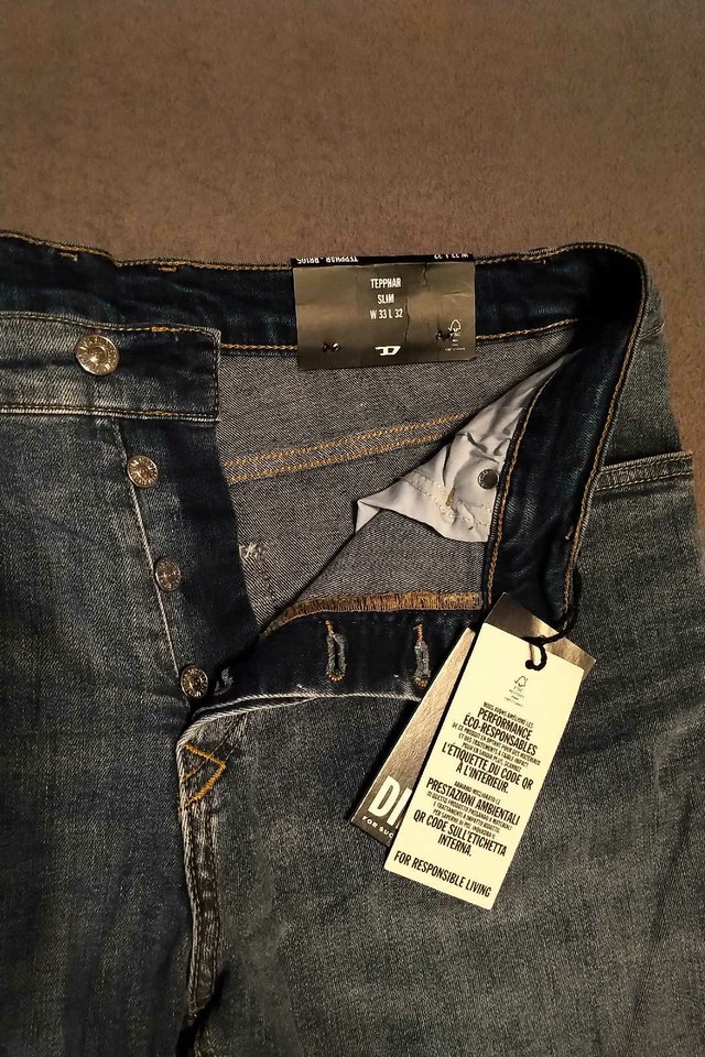 Diesel Tephar mens jeans size 33w X 32L brand new with tags - photo 4