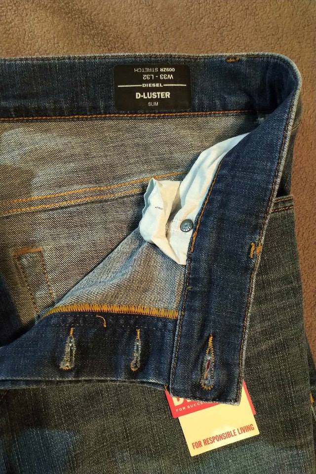 Diesel mens D-Luster jeans slim fit jeans size 33 new with tags - photo 3