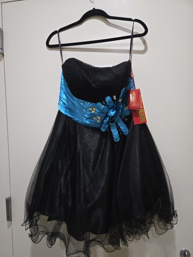Black/Turquois SHORT SWEET 14 DANCE DRESS HOMECOMING 14 - photo 2