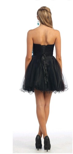 Black/Turquois SHORT SWEET 14 DANCE DRESS HOMECOMING 14 - photo 3