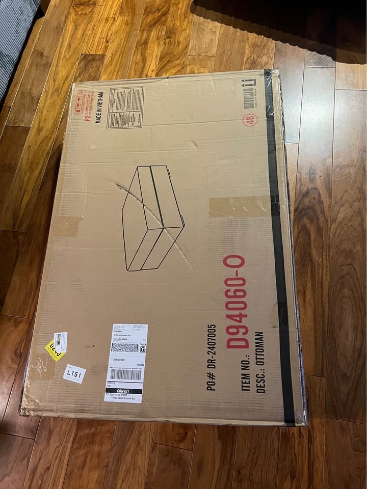 Brand new Corduroy Ottoman - photo 2
