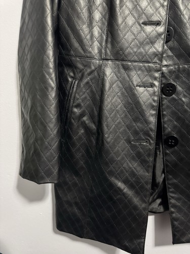 Quilted Black Leather Jacket - photo 3