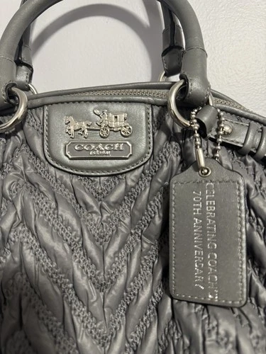 COACH Madison Nylon Quilted Chevron Bag - photo 3