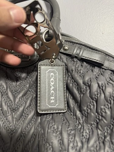 COACH Madison Nylon Quilted Chevron Bag - photo 5