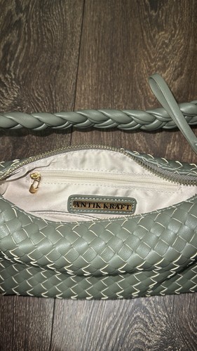 Antik Kraft Braided Olive Green Women's Bag - photo 5
