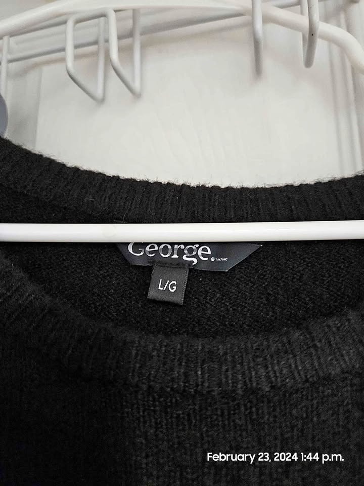 George sweater wool size large