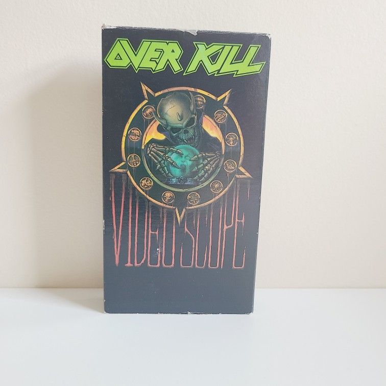 1991 OVERKILL VIDEOSCOPE VHS Heavy Metal vtg band