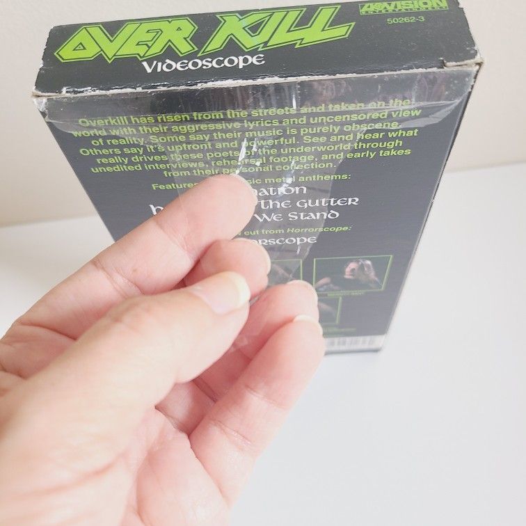 1991 OVERKILL VIDEOSCOPE VHS Heavy Metal vtg band - photo 3