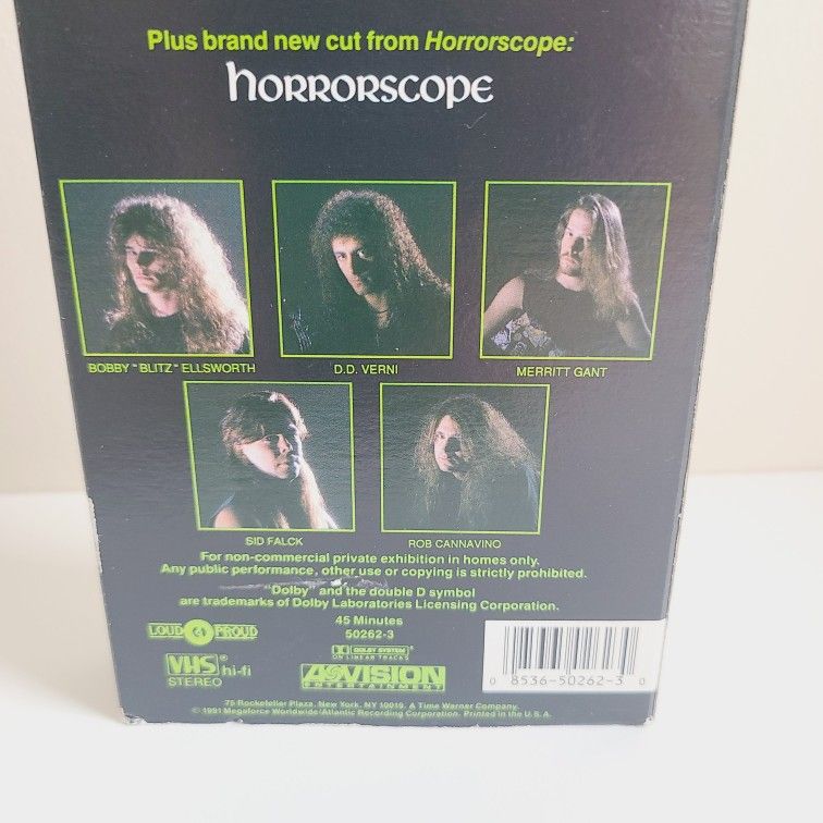1991 OVERKILL VIDEOSCOPE VHS Heavy Metal vtg band - photo 4
