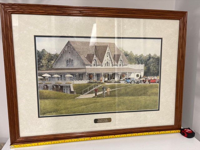 Golf course print