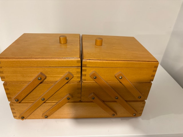 Wooden Sewing Box