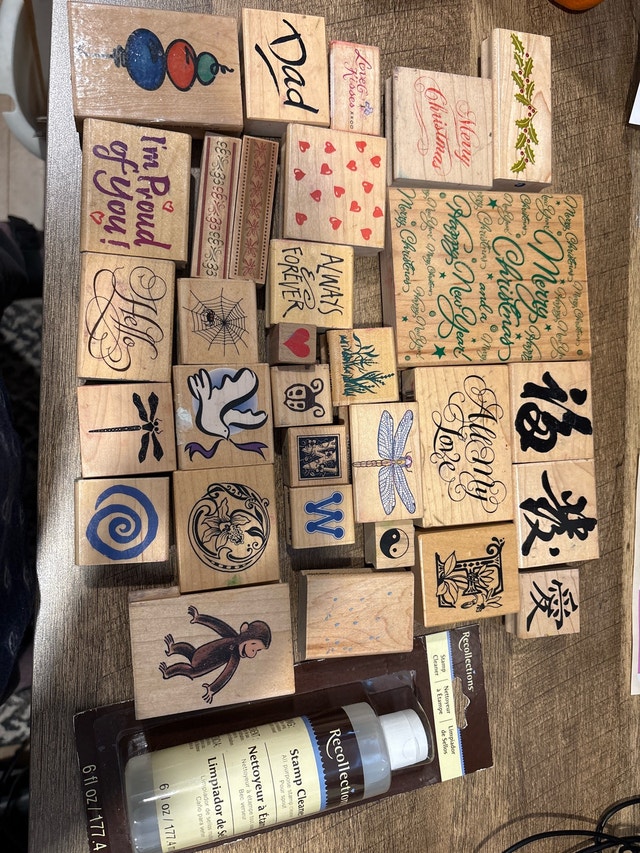 Lot of used crafting stamps