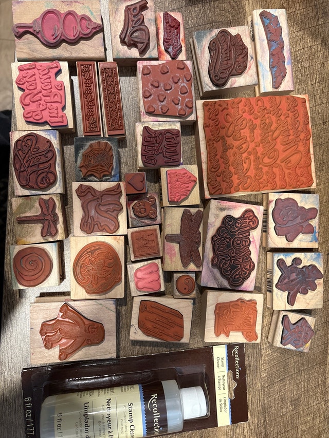 Lot of used crafting stamps - photo 2