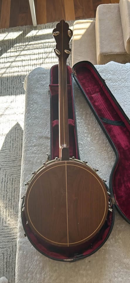 1924-1926 Lange Triple X 17 fret 4 string banjo - photo 3