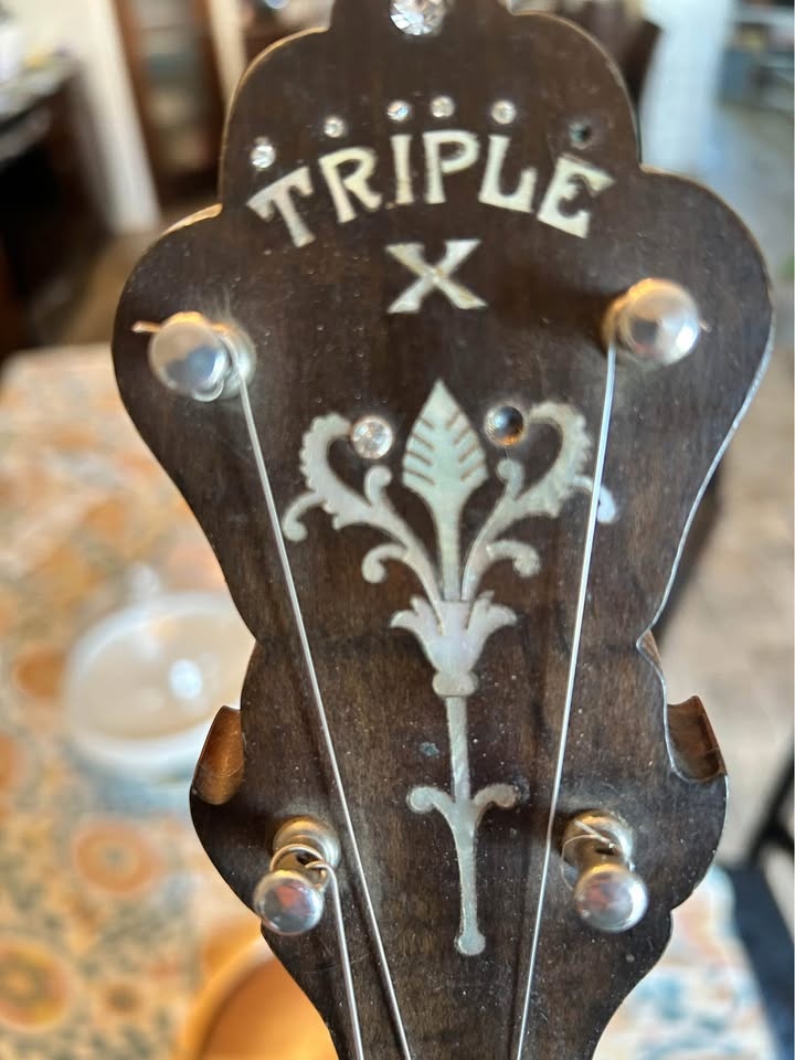 1924-1926 Lange Triple X 17 fret 4 string banjo - photo 4
