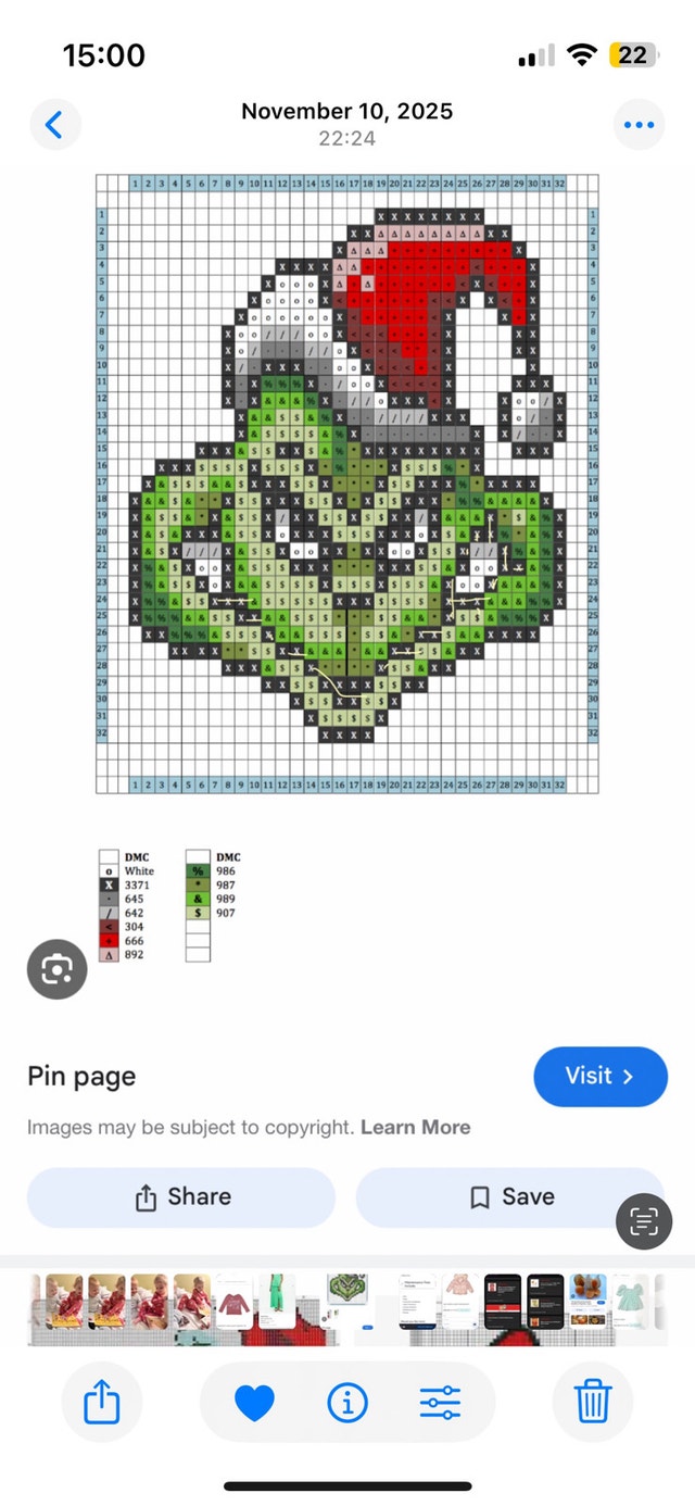 learning how to cross stitch. - photo 3