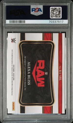 PANINI SELECT WWE Alexa Bliss Psa Grad 8 - photo 2