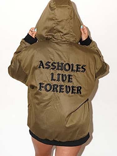 ALF Linda Finegold A$$hole LIVE FOREVER Jacket