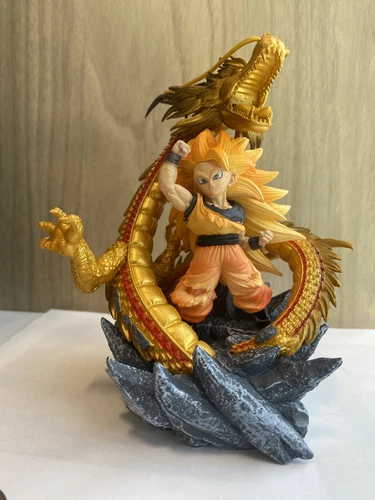 Dragon Ball Z Son Goku Golden Dragon Statue