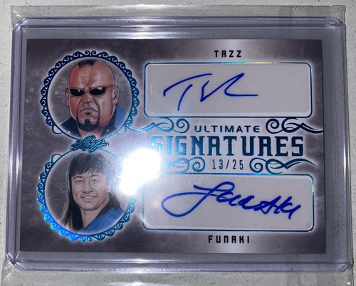Tazz / Funaki Dual Signed 2020 Leaf Ultimate Wrestling Auto auto - photo 3