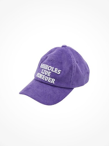 Linda Feingold, Corduroy strap back hat purple alf