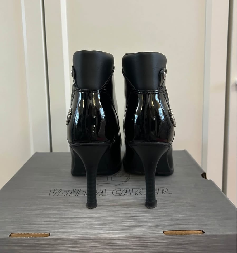 VENEDA CARTER X TIMBERLAND BLACK PATENT ZIP UP BOOT - photo 4