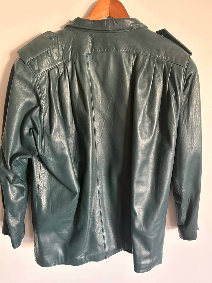 Jez ladies leather coat size 13 - photo 3
