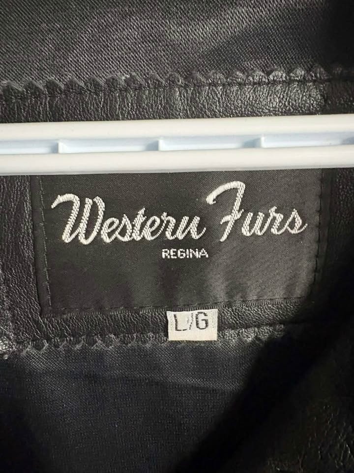 Western Furs leather coat size L - photo 2