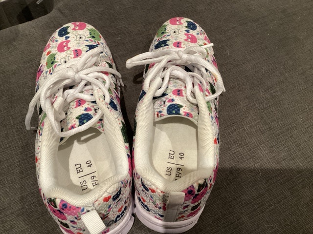 Womens Floral Sneakers