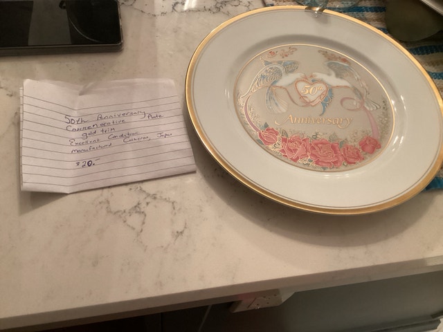 50th Anniversary Plate