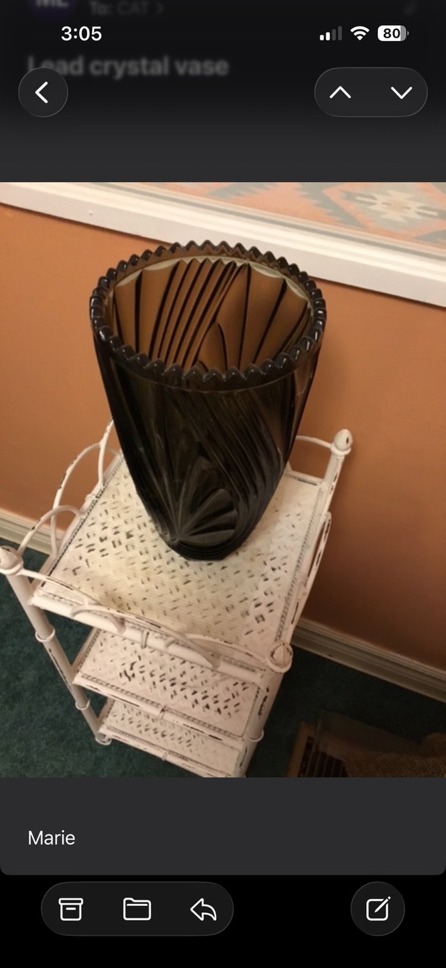 Lead Crystal Vase - photo 2