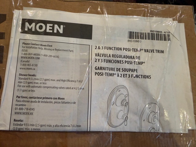 Moen TS22000 Arris Handle Valve Trim Kit - photo 2