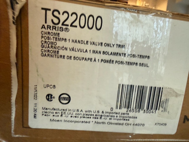 Moen TS22000 Arris Handle Valve Trim Kit - photo 3