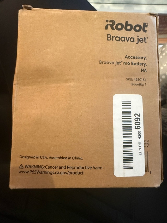 iRobot Braava Jet M6 Battery