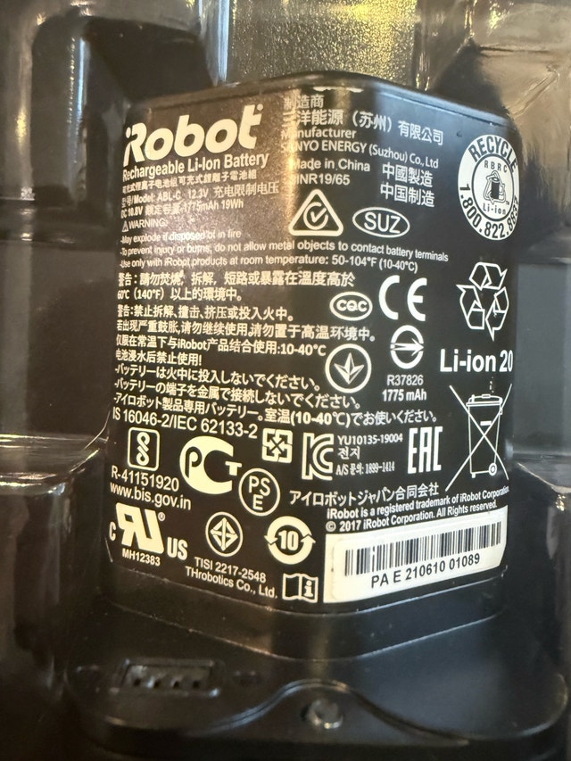 iRobot Braava Jet M6 Battery - photo 2