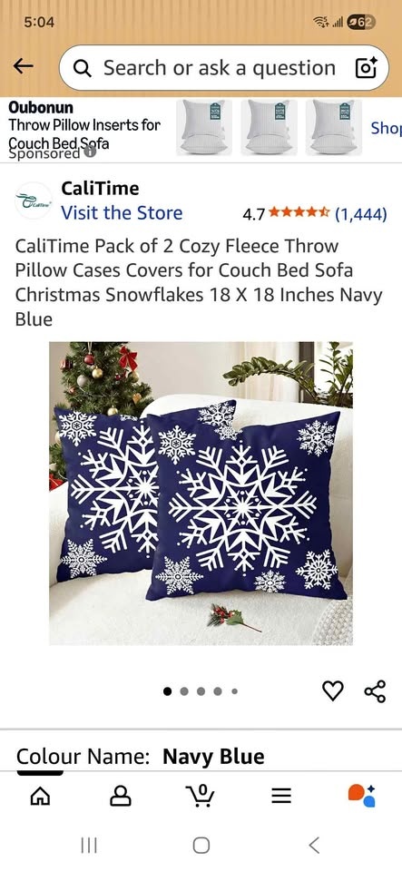 Cushion cover clearance xmas