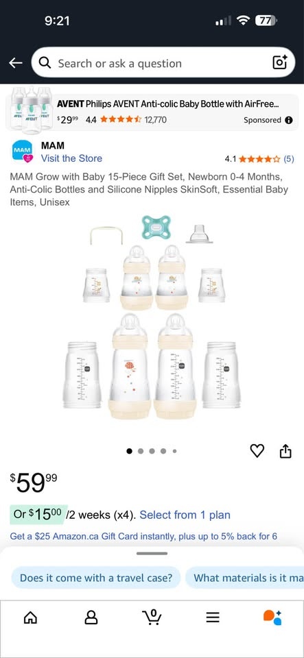 MAM Grow with Baby 15-Piece Gift Set - photo 2
