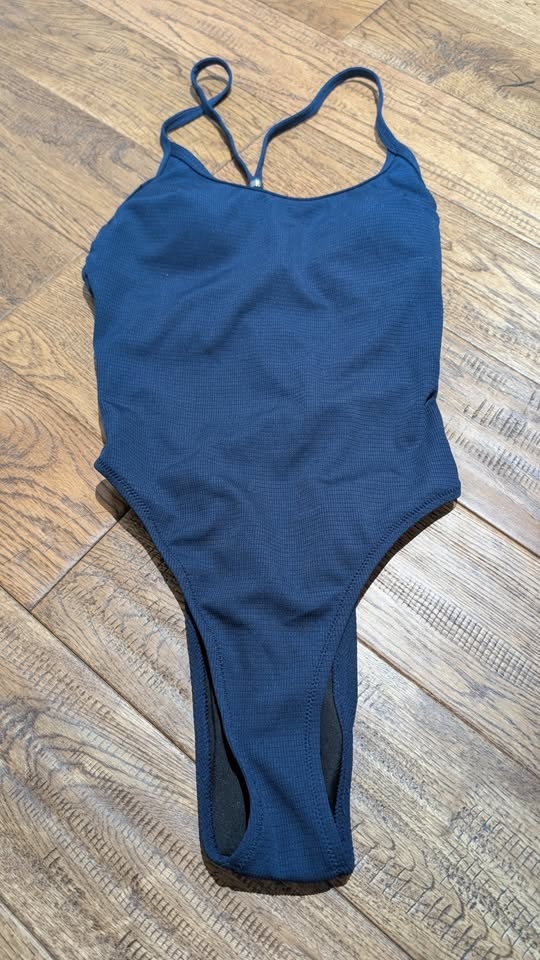 *NEW* CUPSHE (S) Tide Up Navy One-Piece Swimsuit - photo 3