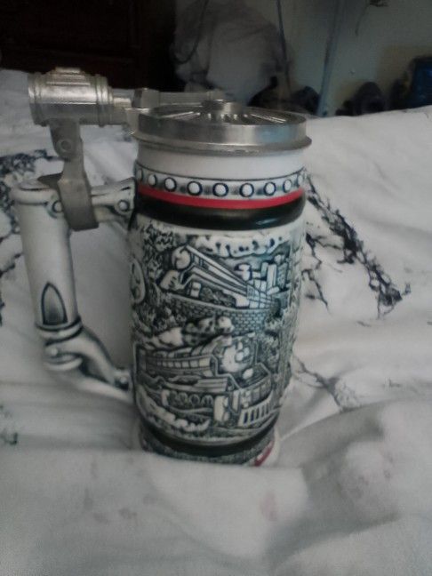 Locomotive Train Beer Stein