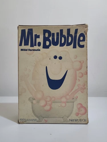 1970s Mr Bubble Bath Soap Box Empty