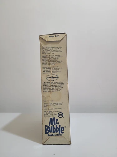 1970s Mr Bubble Bath Soap Box Empty - photo 3